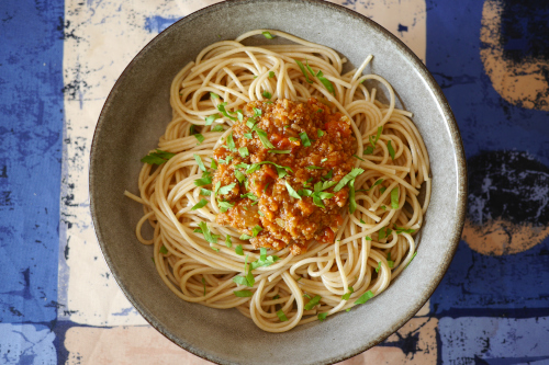 sauce bolognèse légère - votre dieteticienne - valerie coureau